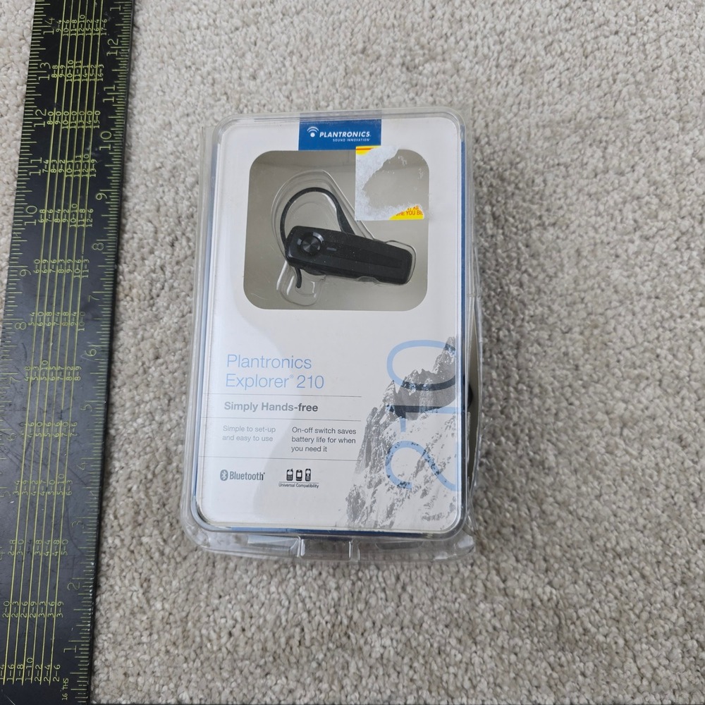 Plantronics Explorer 210 Bluetooth Headset Black Hands-Free Wireless 81600-07